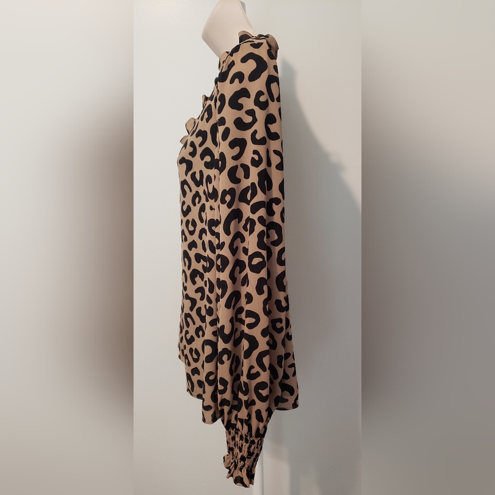NWT Kate Spade Leopard Print Ruffle Top - Picture 8 of 11